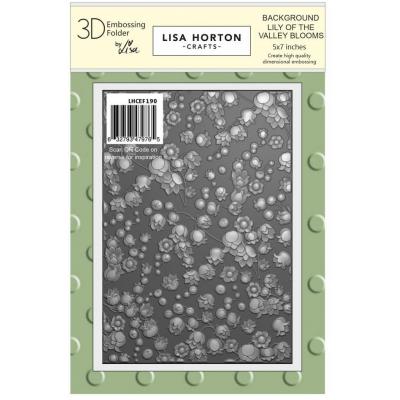 Lisa Horton Crafts 3D Embossing Folder - Lily Of the Valley Background